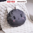 AZKO Ataru Bantal Sofa Cat Round - Abu-Abu cushion sofa aesthetic bantal dekorasi sofa bentuk kucing throw pillow couch