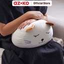 AZKO Ataru 30 cm Bantal Sofa Cat Round - Putih cushion sofa aesthetic bantal dekorasi sofa bentuk kucing throw pillow couch