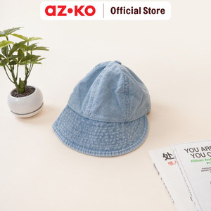 AZKO Ataru Topi Bucket Drawstring Denim - Biru aksesoris kepala bucket hat topi stylish unisex serbaguna aksesoris fashion pria wanita