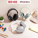 AZKO Ataru Headphone Bluetooth V5.3 - Silver on ear headphones nirkabel headset telinga wireless aksesoris gadget