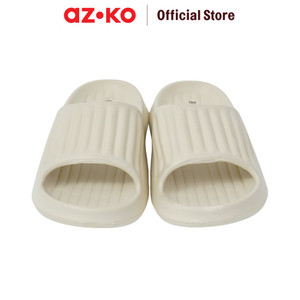 AZKO Ataru Sandal Pria Slippers Stripes - Abu-Abu Men Slipper Sendal Kasual Outdoor Indoor Alas Kaki Cowok Stylish