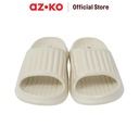 AZKO Ataru Sandal Pria Slippers Stripes - Abu-Abu Men Slipper Sendal Kasual Outdoor Indoor Alas Kaki Cowok Stylish