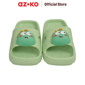 AZKO Ataru Sandal Anak Slides Dino - Hijau Kid Slippers Sepatu Sandal Alas Kaki Sendal Santai Anak