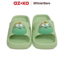 AZKO Ataru Sandal Anak Slides Dino - Hijau Kid Slippers Sepatu Sandal Alas Kaki Sendal Santai Anak