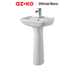 AZKO Fosa Wastafel Berdiri Dengan Pedestal B2404 - Putih sink cabinet kabinet bawah wastafel sink storage furniture dapur