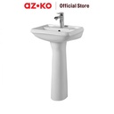 AZKO Fosa Wastafel Berdiri Dengan Pedestal B2404 - Putih sink cabinet kabinet bawah wastafel sink storage furniture dapur