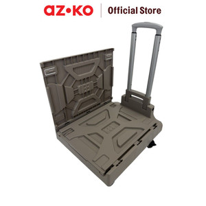 AZKO Maxb Troli Barang Lipat - Cokelat alat pengangkut barang dengan roda wheels cart troli kardus box perlengkapan industri