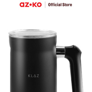 AZKO Klaz 300 ml Milk Frother 500 watt - Hitam Teko Pembuat Busa Susu Alat Pengaduk Susu Elektrik Pembuih Susu Perlengkapan Kopi Latte Art Aksesoris Coffee Maker