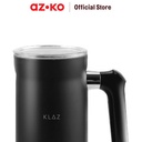 AZKO Klaz 300 ml Milk Frother 500 watt - Hitam Teko Pembuat Busa Susu Alat Pengaduk Susu Elektrik Pembuih Susu Perlengkapan Kopi Latte Art Aksesoris Coffee Maker