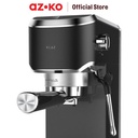 AZKO Klaz 1.25 ltr Espresso Maker 15 Bar Dengan Pembuat Buih Susu - Hitam mesin kopi espresso machine alat pembuat minuman kopi
