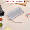 AZKO Passport Organizer Dokumen Travel - Abu-Abu tempat dokumen surat penyimpanan arsip wadah kertas document serbaguna