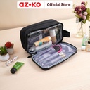 AZKO Passport Tas Organizer Toiletry Waterproof - Hitam organizer bag set perlengkapan traveling tas serbaguna toiletries pouch
