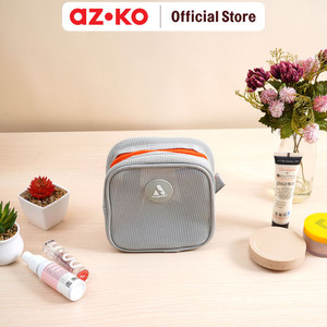 AZKO Passport Orugana Pouch Organizer Square - Abu-Abu kantong organizer serbaguna tempat pensil pulpen alat make up pouch kosmetik