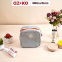 AZKO Passport Orugana Pouch Organizer Square - Abu-Abu kantong organizer serbaguna tempat pensil pulpen alat make up pouch kosmetik