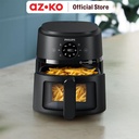 AZKO Philips 3.2 ltr Air Fryer Na210/00 - Hitam alat masak goreng pembuat makanan penggoreng tanpa minyak elektronik dapur