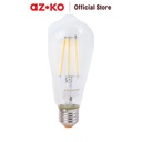 AZKO Krisbow Bohlam Led Sensor Cahaya Filamen St64 5 watt Warm White - Kuning bulb lampu indoor outdoor light led light bolam