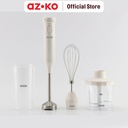 AZKO Memoo 500 ml Hand Blender - Putih pembuat jus tangan juice maker penghalus makanan praktis perlengkapan dapur