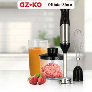 AZKO Kris 500 ml Hand Blender Stainless Steel - Hitam pembuat jus tangan juice maker penghalus makanan praktis perlengkapan dapur