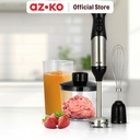 AZKO Kris 500 ml Hand Blender Stainless Steel - Hitam pembuat jus tangan juice maker penghalus makanan praktis perlengkapan dapur
