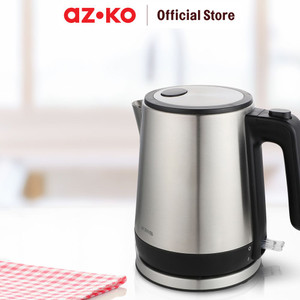 AZKO Kris 800 ml Teko Listrik Stainless Steel 800 watt - Hitam ceret food grade ketel air elektrik electric kettle wadah masak air