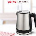 AZKO Kris 800 ml Teko Listrik Stainless Steel 800 watt - Hitam ceret food grade ketel air elektrik electric kettle wadah masak air