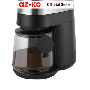 AZKO Kris Coffee Grinder Dengan Pisau Flat Burr 120 watt - Hitam mesin penghalus kopi grinding machine alat penggiling kopi food grade pembuat minuman gilingan kopi