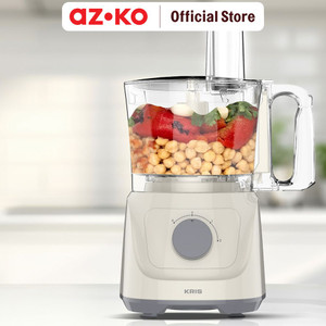 AZKO Kris 1.4 ltr Food Processor 800 watt - Putih alat penghalus pencincang makanan cincangan bahan masakan chopper perlengkapan elektronik dapur