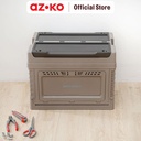 AZKO Maxbuilt Kotak Perkakas Lipat Dengan Kompartemen - Cokelat toolbox tempat peralatan bengkel organizer alat pertukangan wadah perkakas teknisi