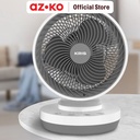 AZKO Kris 9 inci Kipas Angin Meja Dengan Timer - Putih/Abu-Abu desk fan penyejuk ruangan kipas baling-baling