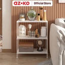 AZKO Masterspace 60X30X70 cm Rak Besi 3 Tingkat Perforated - Putih Storage Rack Metal Tempat Penyimpanan Serbaguna Rak Barang Organizer Gudang