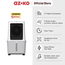 AZKO Krisbow Sync 30 ltr Smart Air Cooler 2400Cmh - Putih Smart Ice Conditioner Pendingin Ruangan Penyejuk Udara Kipas Angin Evaporasi Cooling Fan