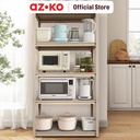 AZKO Masterspace Urban Rak Besi 5 Tingkat 90X45X183 cm - Krem Beige Storage Rack Metal Tempat Penyimpanan Serbaguna Rak Barang Organizer Gudang