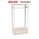 AZKO Masterspace Urban Rak Penyimpanan Dengan Laci - Krem Beige Organizer Serbaguna Tempat Simpan Barang Multifungsi Rak Storage Perlengkapan Rumah Tangga