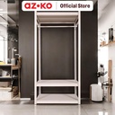 AZKO Masterspace Urban Rak Besi 3 Tingkat 90X45X183 cm - Krem Storage Rack Metal Tempat Penyimpanan Serbaguna Rak Barang Organizer Gudang