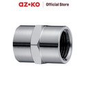 AZKO Fosa 1/2 inci Sambungan Pipa Drat Dalam Stainless Steel - Silver Socket Female Perlengkapan Ledeng Peralatan Rumah Tangga