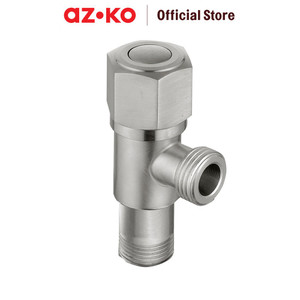 AZKO Fosa 1/2 inci Stop Keran Shower Stainless Steel - Silver Kran Air Kamar Mandi Keran Shower Bak Mandi Keran Air Kamar Mandi Bathroom Tools