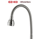 AZKO Fosa 1/2 inci Keran Dapur Wall Fleksibel Stainless Steel - Silver Kitchen Sink Faucet Peralatan Dapur Kran Air Wastafel