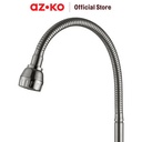 AZKO Fosa 1/2 inci Keran Dapur Table Fleksibel Stainless Steel - Silver Kitchen Sink Faucet Peralatan Dapur Kran Air Wastafel