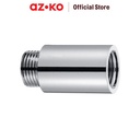 AZKO Fosa 40 mm Soket Sambungan Pipa Drat Luar Dalam Stainless Steel 1/2 -1/4 inci Extension Socket Perlengkapan Alat Tukang Pipe Fitting Sambungan Pralon Konektor Paralon Peralatan Perkakas
