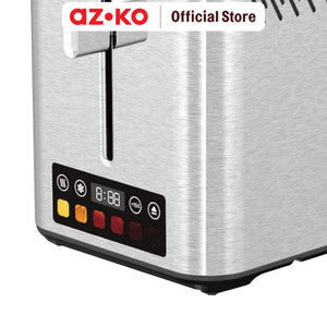 AZKO Klaz Toaster Toaster Digital Stainless Steel - Silver Pemanggang Roti Bread Grill Pembuat Makanan
