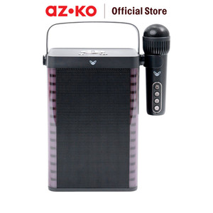AZKO Sovox Speaker Karaoke Bluetooth Led 1 Mic - Hitam Perangkat Elektronik Spiker Audio Electronic