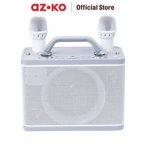 AZKO Sovox Speaker Karaoke Bluetooth 2 Mic - Putih Perangkat Elektronik Spiker Audio Electronic