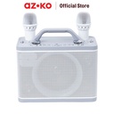 AZKO Sovox Speaker Karaoke Bluetooth 2 Mic - Putih Perangkat Elektronik Spiker Audio Electronic