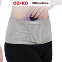 AZKO Alph Sabuk Olahraga Invisible - Abu-Abu Sport Belt Sabuk Fitness Perlengkapan Olahraga