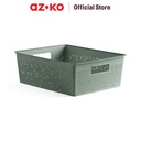 AZKO Stora Terra Keranjang Penyimpanan - Hijau Storage Basket Kotak Penyimpanan Serbaguna Bin Organizer Tempat Simpan Barang