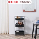 AZKO Masterspace Handy Rak Troli Tempat Penyimpanan Multifungsi Dengan Roda Storage Trolley Wheels Rack Perlengkapan Rumah Tangga