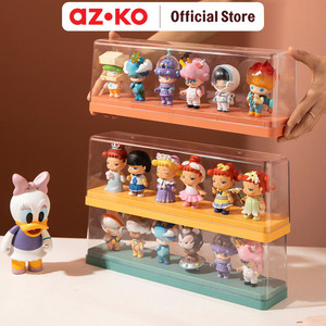 AZKO Stora Kotak Pajang Action Figure Double Box Square Display Box Tempat Koleksi Pajangan Storage Tempat Hiasan Dekorasi Rumah