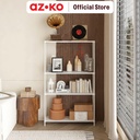 AZKO Masterspace 90X30X150 cm Rak Besi 4 Tingkat Perforated - Putih Storage Rack Metal Tempat Penyimpanan Serbaguna Rak Barang Organizer Gudang