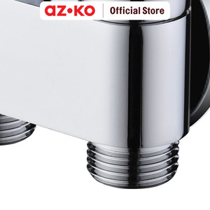 AZKO Acroz Keran Stop Valve Ss001 - Silver Chrome Stop Valve Faucet Kran Air Perlengkapan Dapur