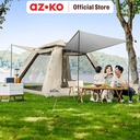 AZKO Soleil 3P Tenda Otomatis Double Door - Cokelat Khaki Tenda Kemping Perlengkapan Kemah Outdoor Camping Essentials